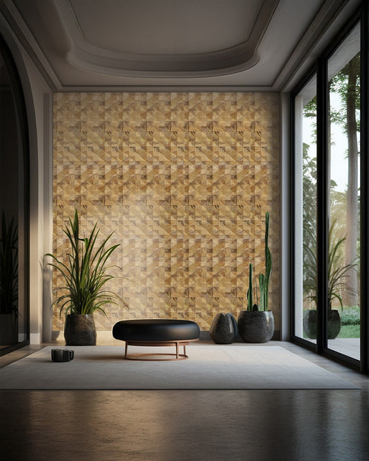 Teak 3D Wood Wall Panels