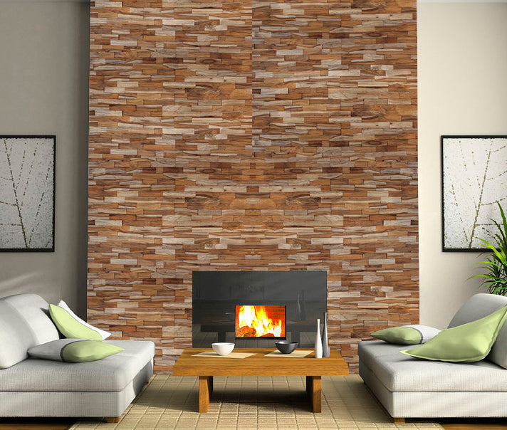 Java Teak Colour Teak Brushed Panels Elegant Teak Texture for Walls – Java Creations